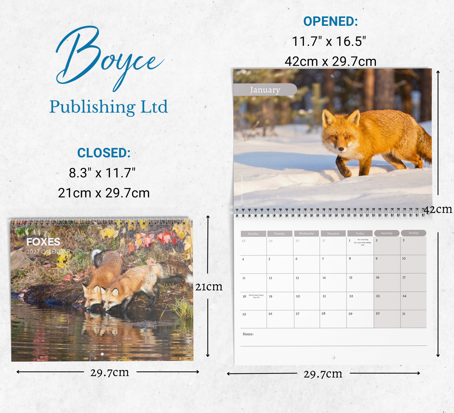 Fox Calendar 2027