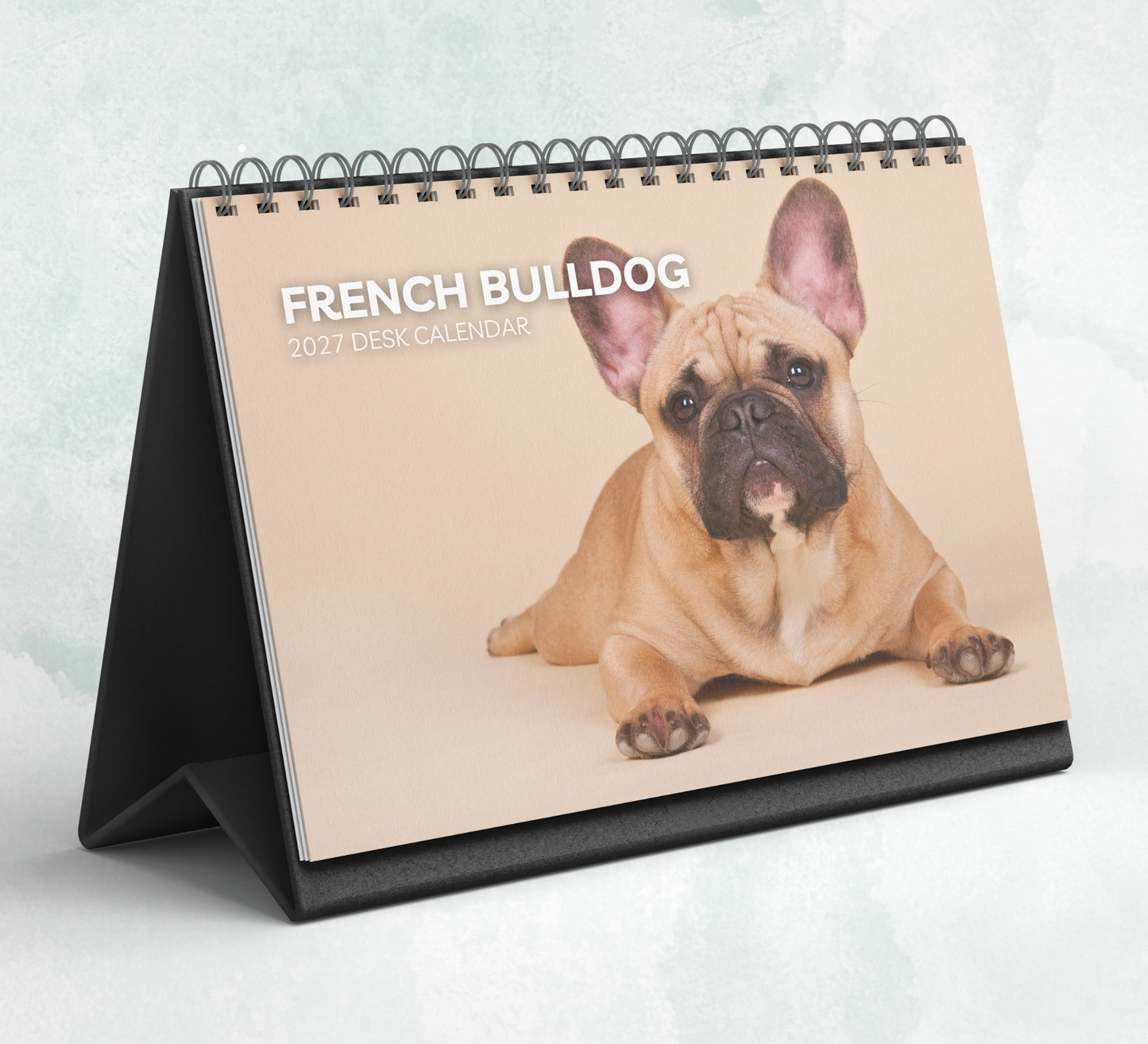 French Bulldog Desk Calendar 2027-2028