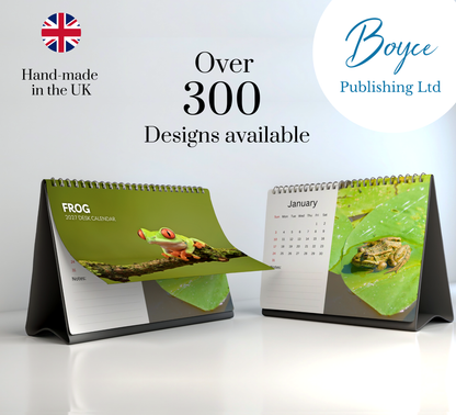 Frog Desk Calendar 2027-2028
