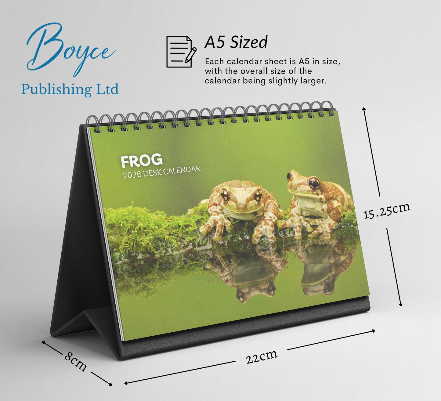 Frog Desk Calendar 2026-2027