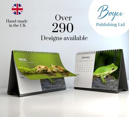 Frog Desk Calendar 2026-2027