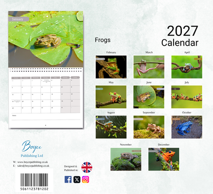 Frog Calendar 2027