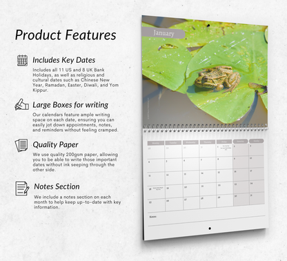 Frog Calendar 2027