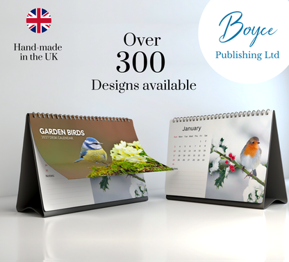 Garden Birds Desk Calendar 2027-2028