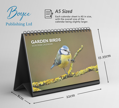 Garden Birds Desk Calendar 2026-2027