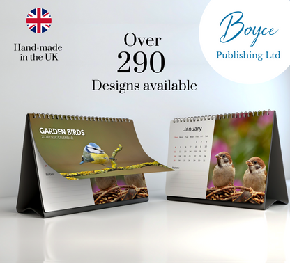 Garden Birds Desk Calendar 2026-2027