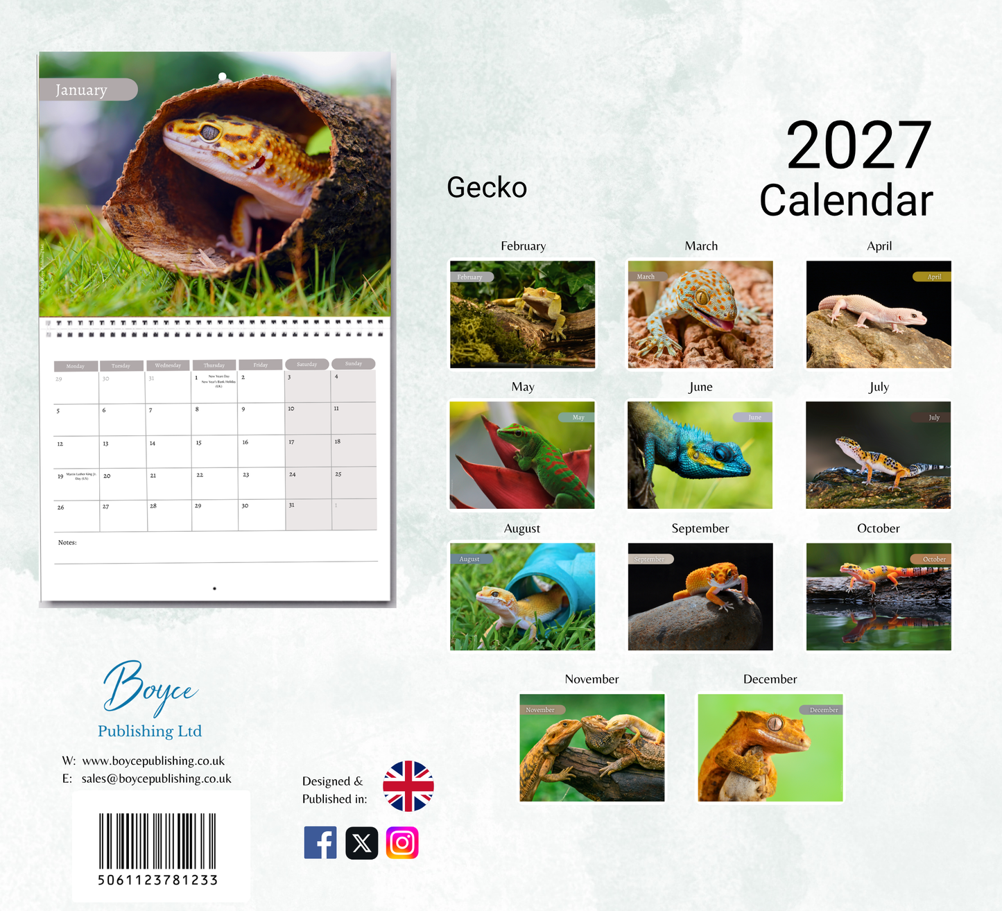 Gecko Calendar 2027