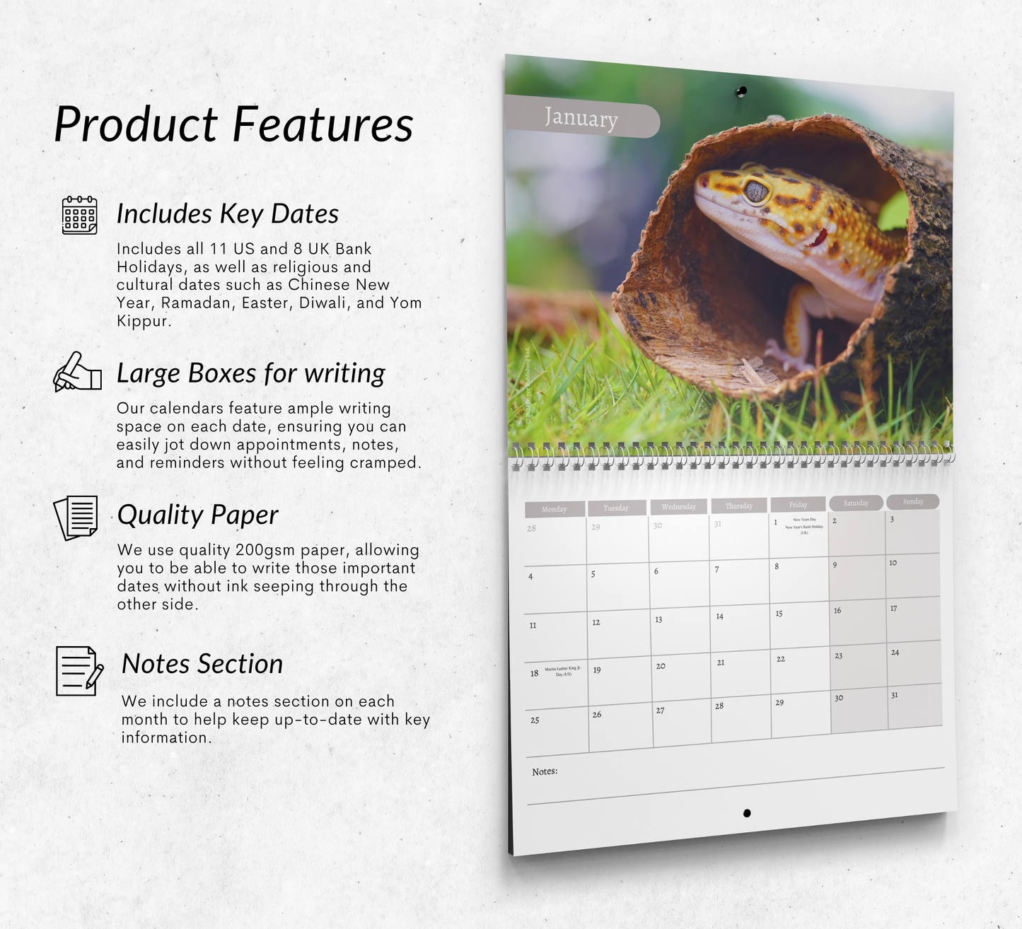 Gecko Calendar 2027