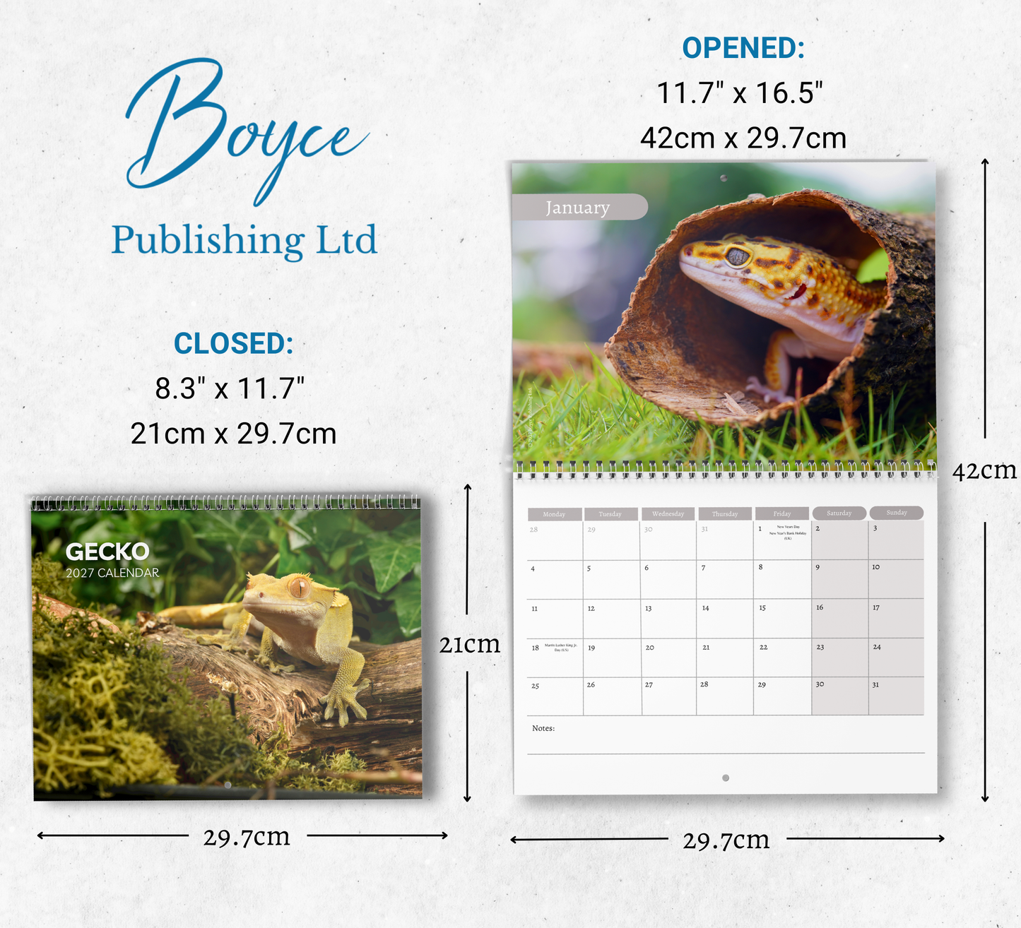 Gecko Calendar 2027