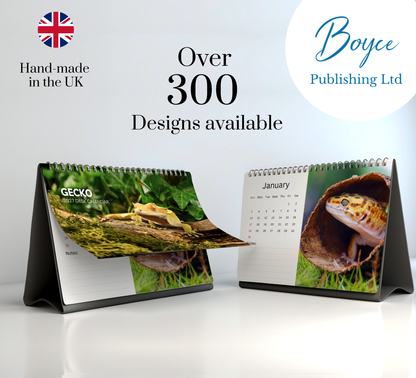 Gecko Desk Calendar 2027-2028