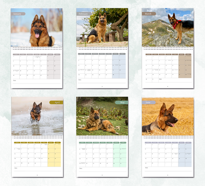 German Shepherd Calendar 2027
