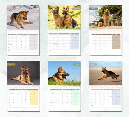 German Shepherd Calendar 2026