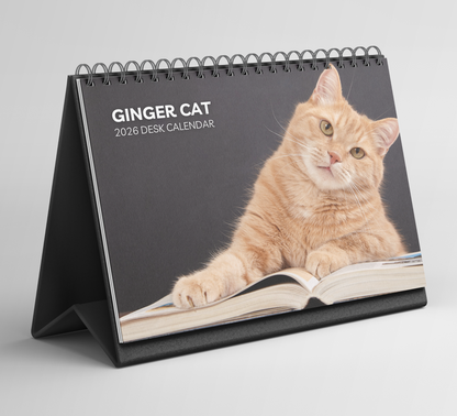 Ginger Desk Calendar 2026-2027