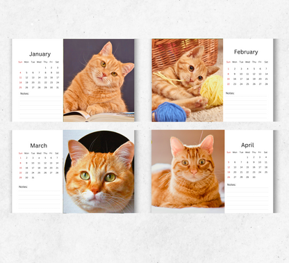 Ginger Desk Calendar 2026-2027