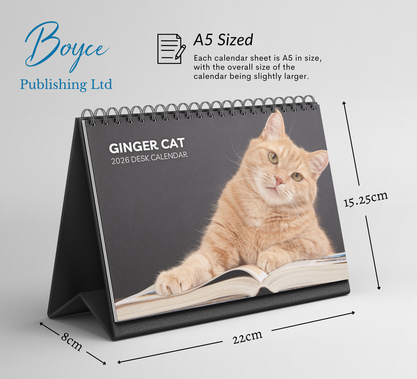 Ginger Desk Calendar 2026-2027