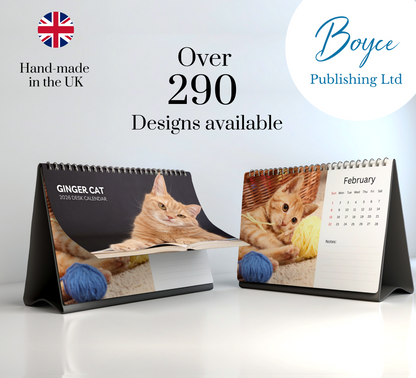 Ginger Desk Calendar 2026-2027