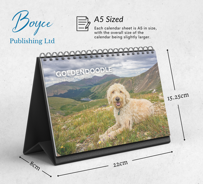Goldendoodle Desk Calendar 2027-2028