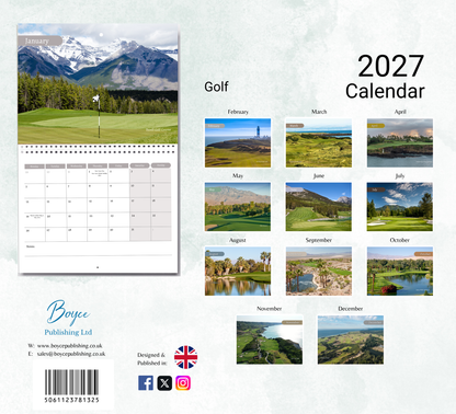 Golf Calendar 2027