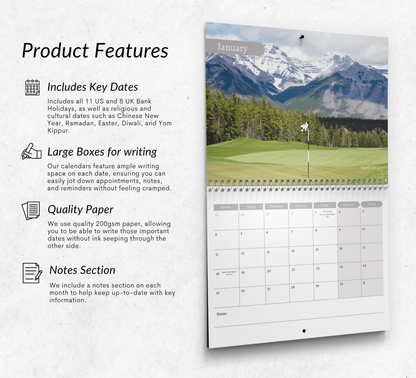 Golf Calendar 2027