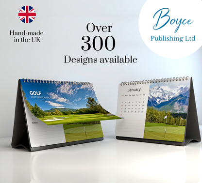 Golf Desk Calendar 2027-2028