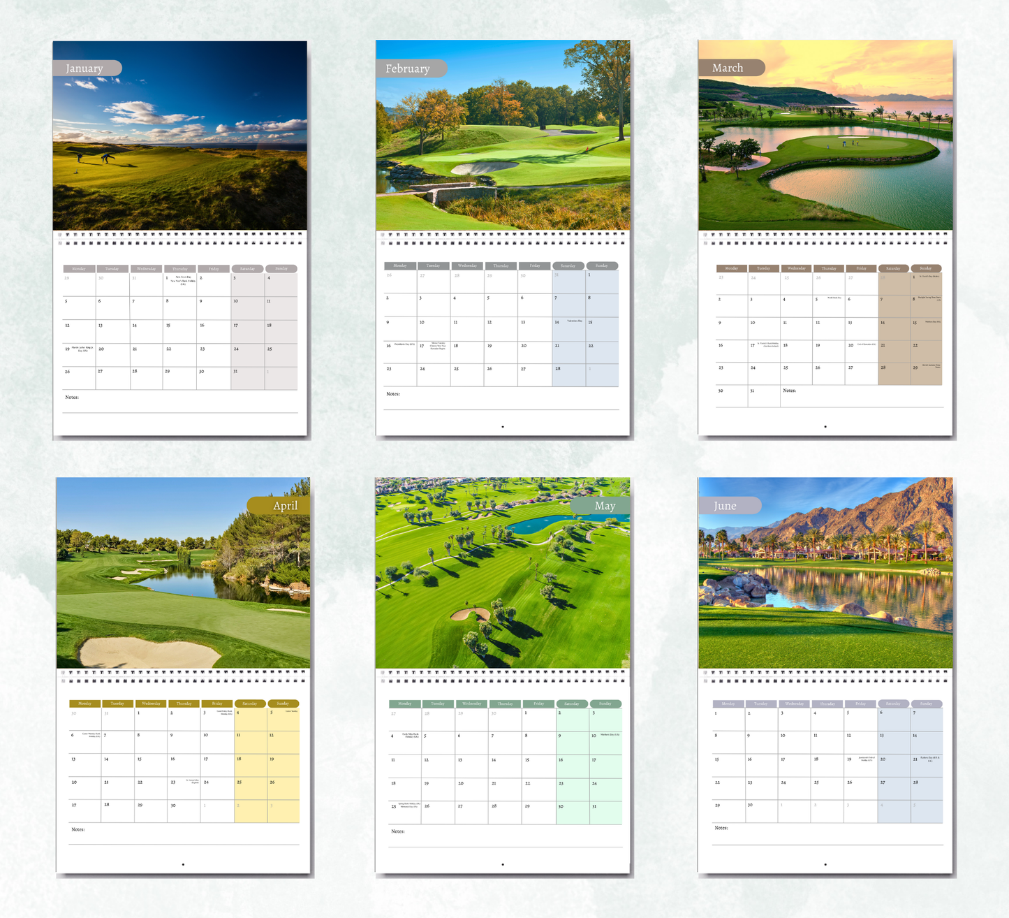 Golf Calendar 2026