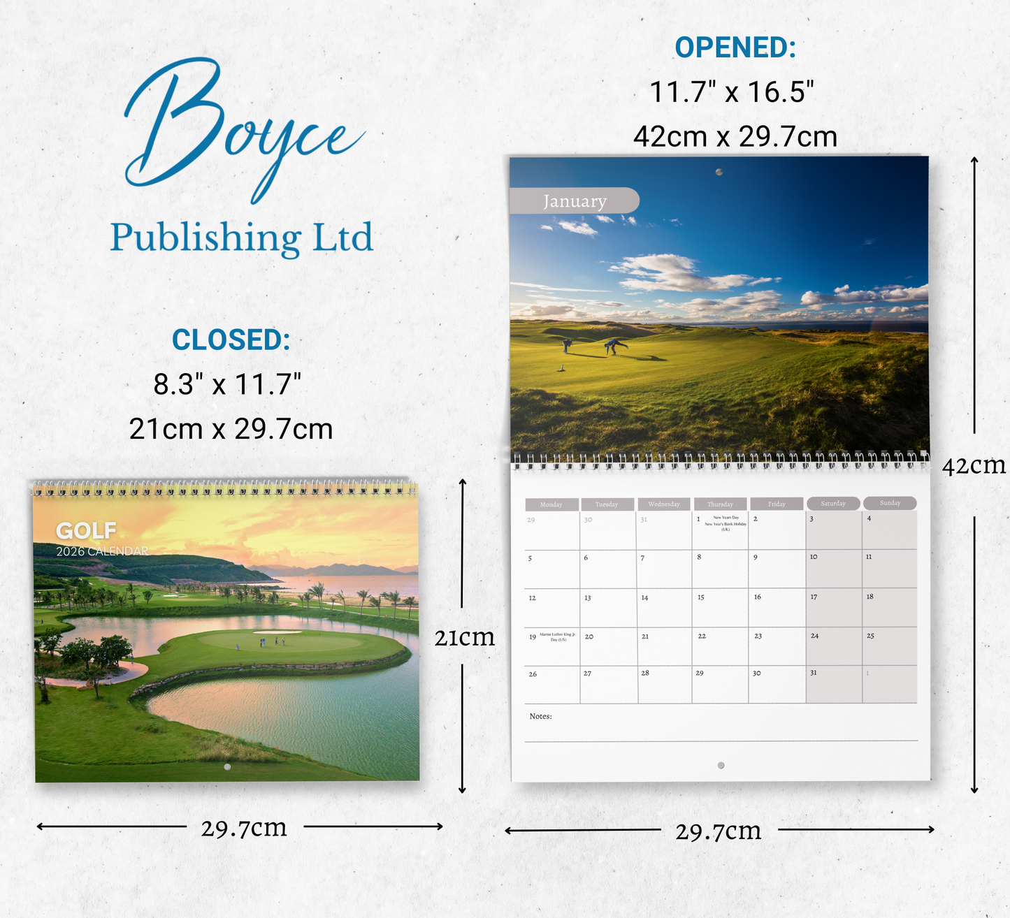 Golf Calendar 2026