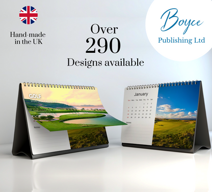 Golf Desk Calendar 2026-2027