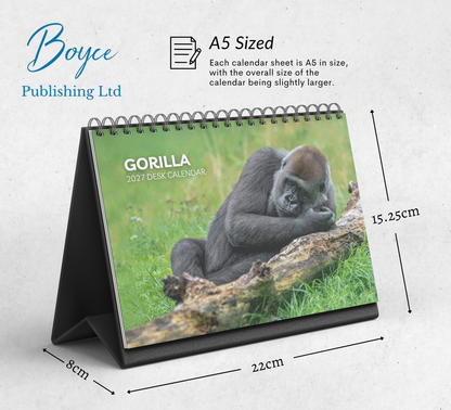 Gorilla Desk Calendar 2027-2028