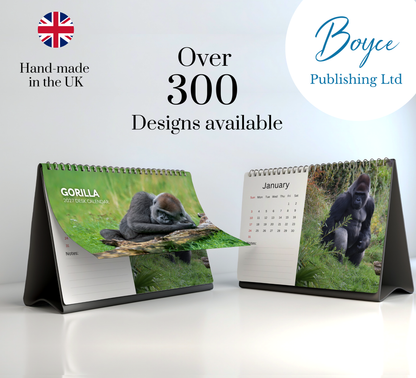 Gorilla Desk Calendar 2027-2028