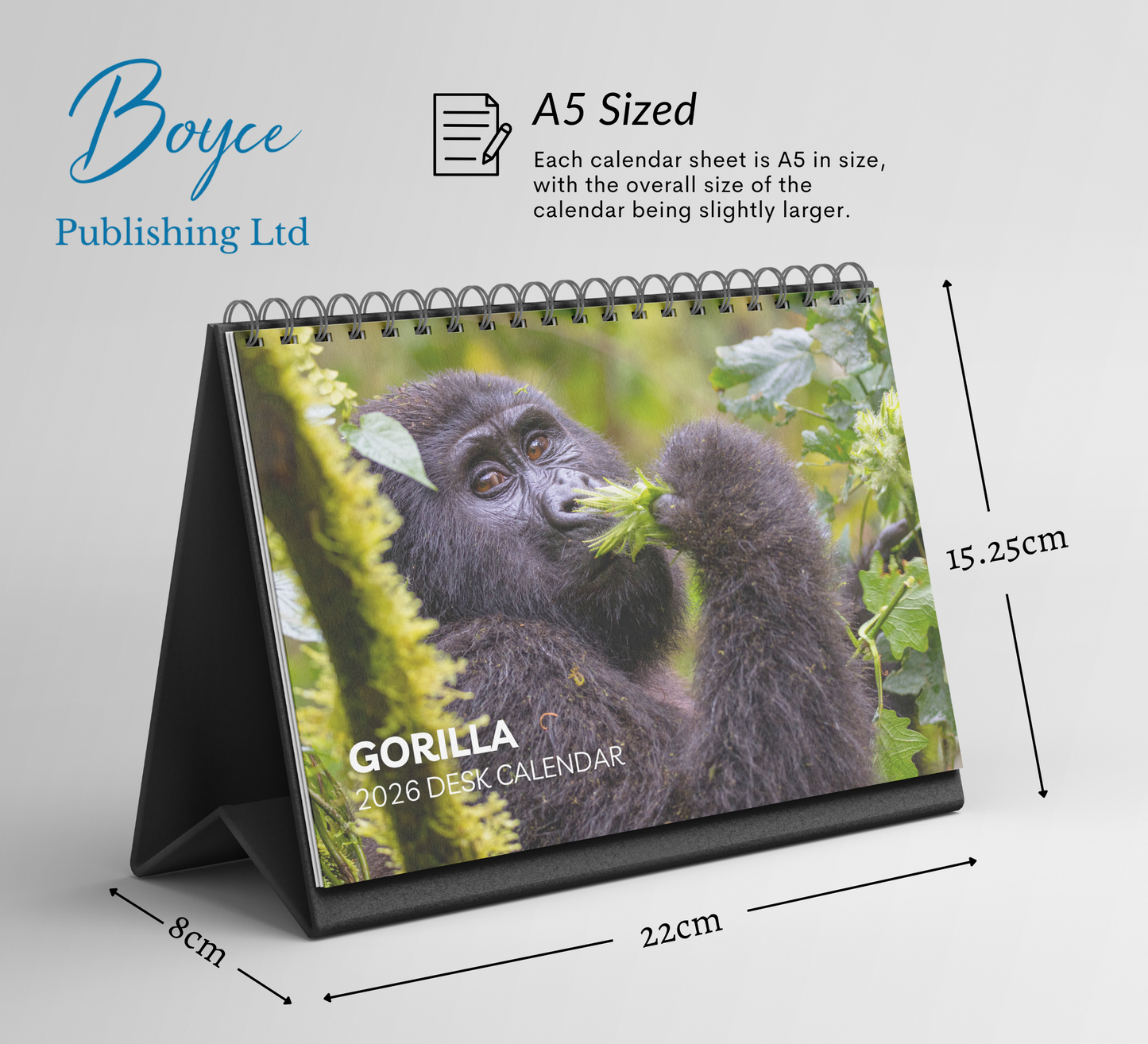 Gorilla Desk Calendar 2026-2027
