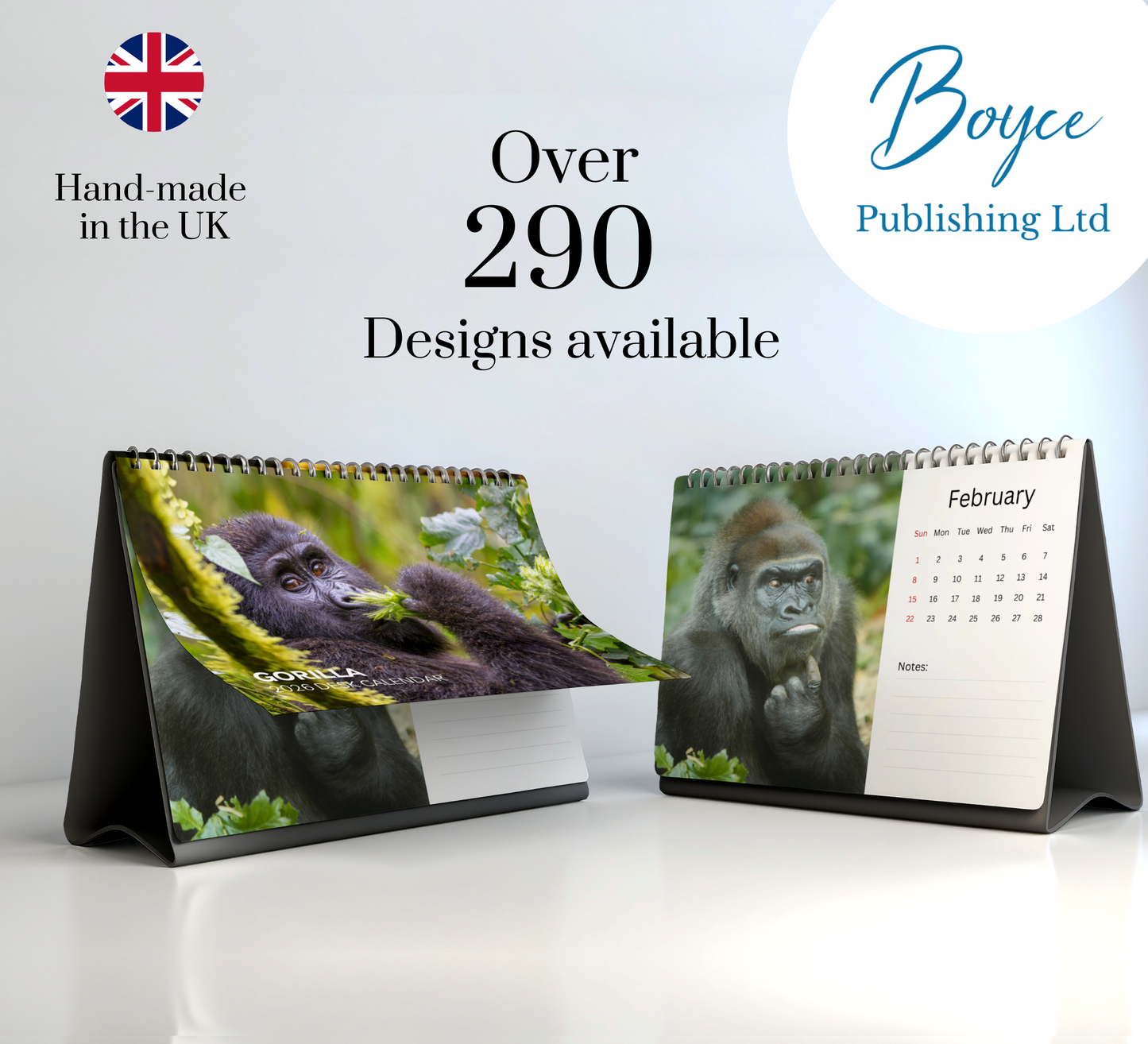 Gorilla Desk Calendar 2026-2027