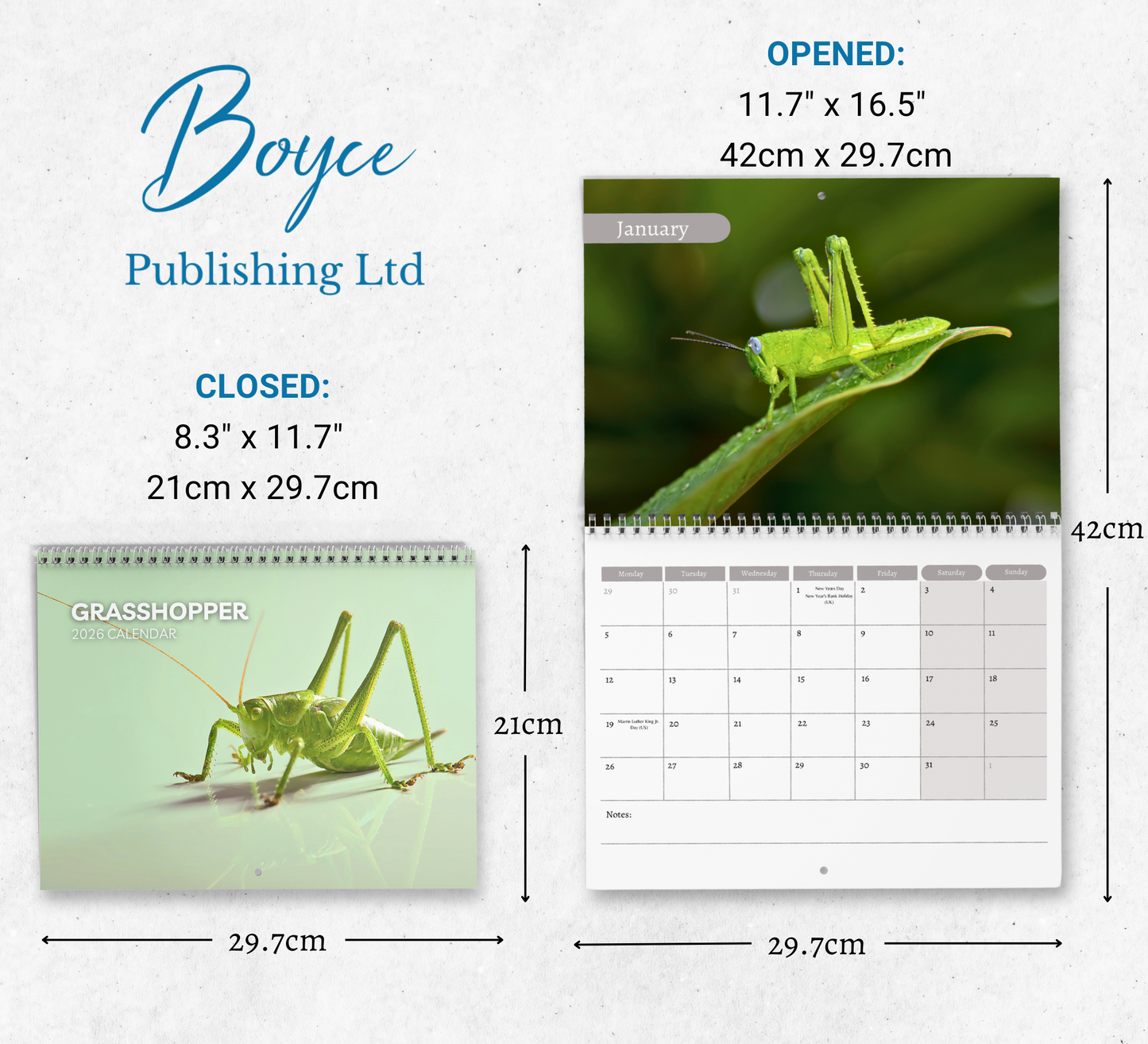 Grasshopper Calendar 2026