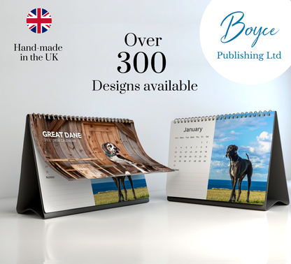 Great Dane Desk Calendar 2027-2028