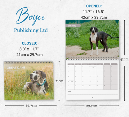 Great Dane Calendar 2026