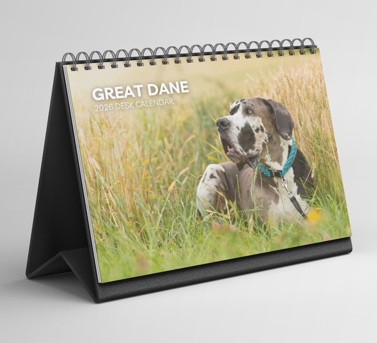 Great Dane Desk Calendar 2026-2027