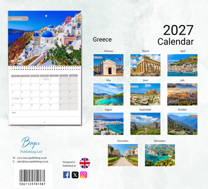 Greece Calendar 2027