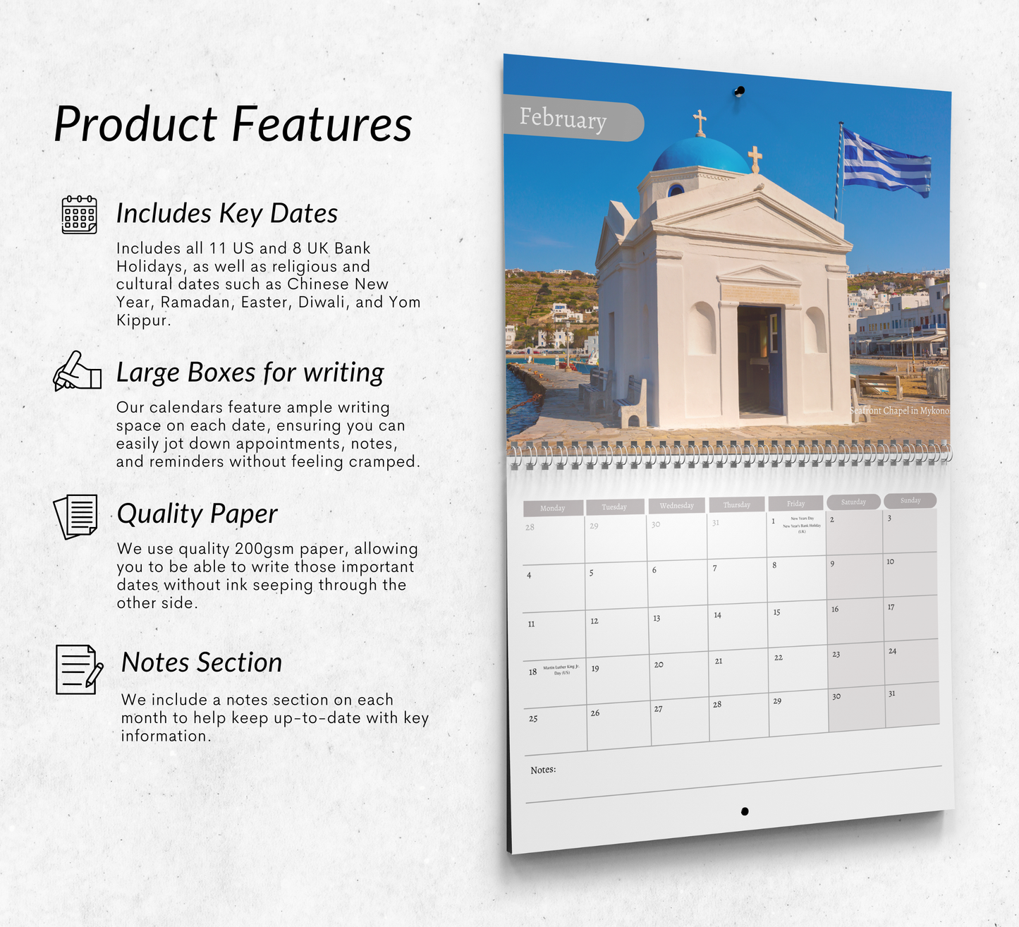 Greece Calendar 2027