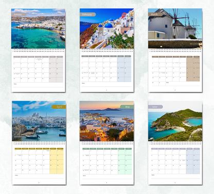 Greek Islands Calendar 2027
