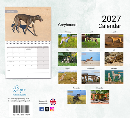 Greyhound Calendar 2027