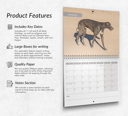 Greyhound Calendar 2027