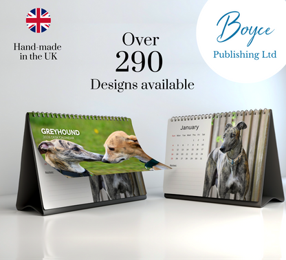 Greyhound Desk Calendar 2026-2027
