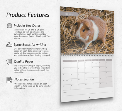 Guinea Pig Calendar 2027