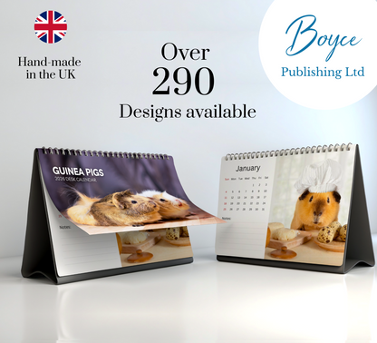 Guinea Pig Desk Calendar 2026-2027