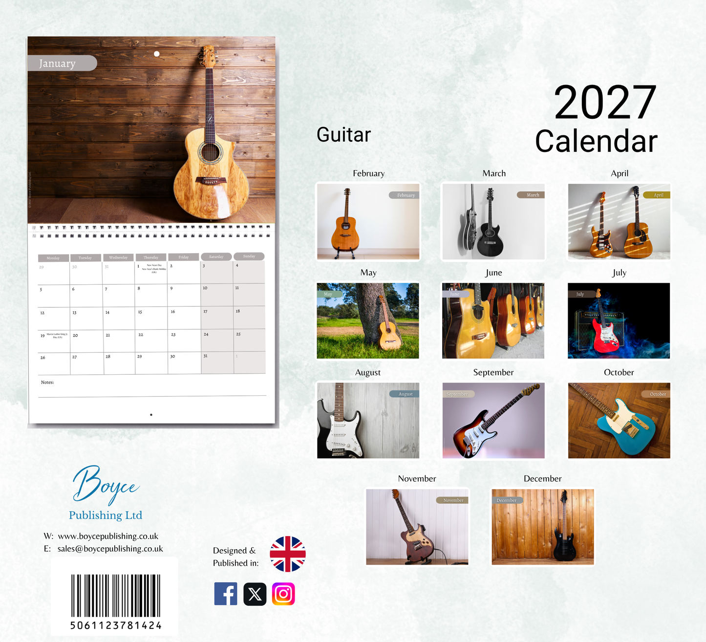Guitar Calendar 2027