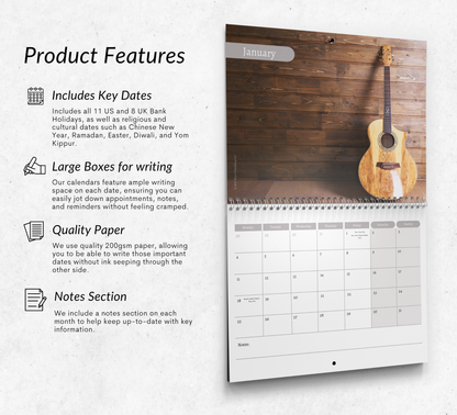 Guitar Calendar 2027