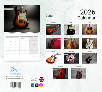 Guitar Calendar 2026