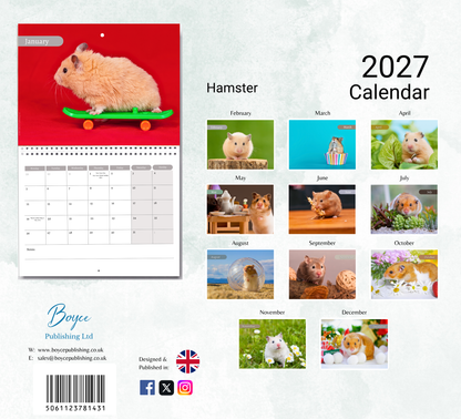 Hamster Calendar 2027