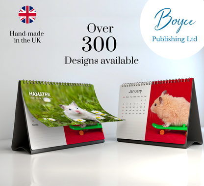Hamster Desk Calendar 2027-2028