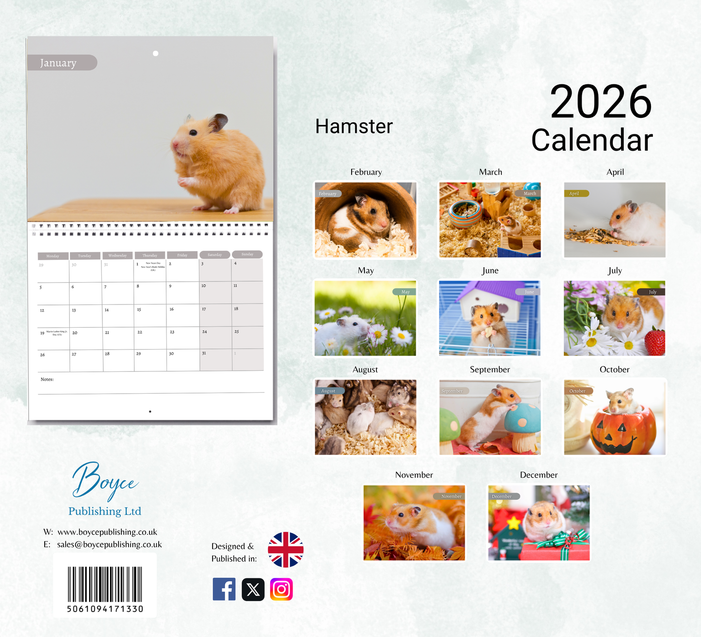 Hamster Calendar 2026
