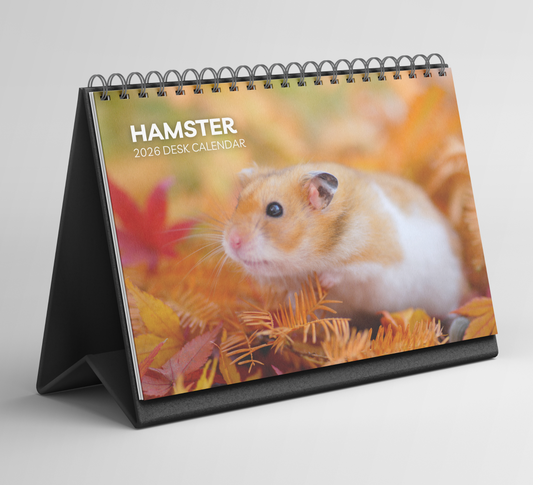 Hamster Desk Calendar 2026-2027